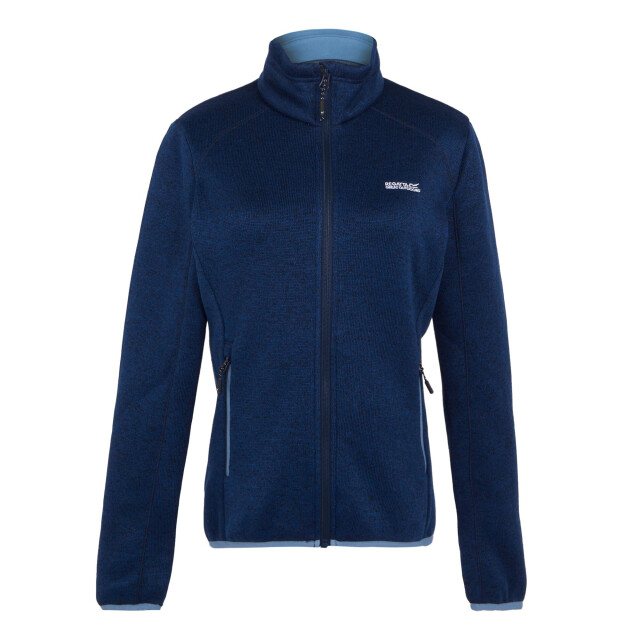 Regatta Dames newhill marl full zip fleecejack UTRG8828_navycoronetblue large