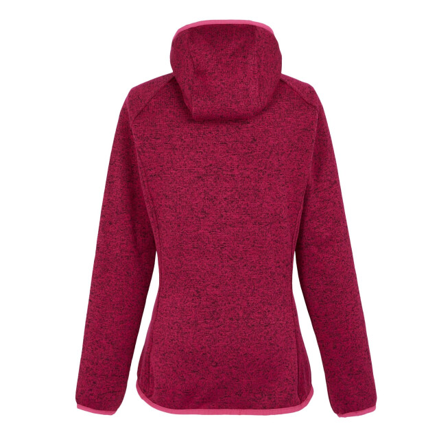 Regatta Dames newhill marl fleecejas met capuchon UTRG8830_deeppink large