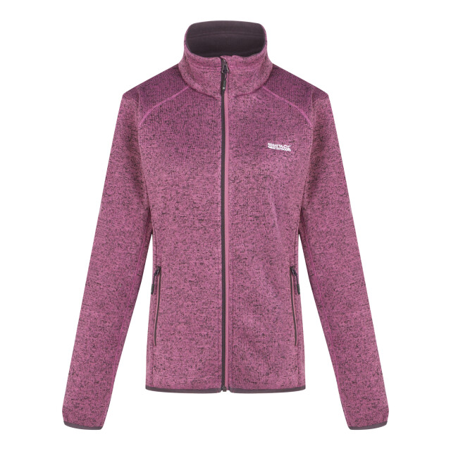 Regatta Dames newhill marl full zip fleecejack UTRG8828_violet large