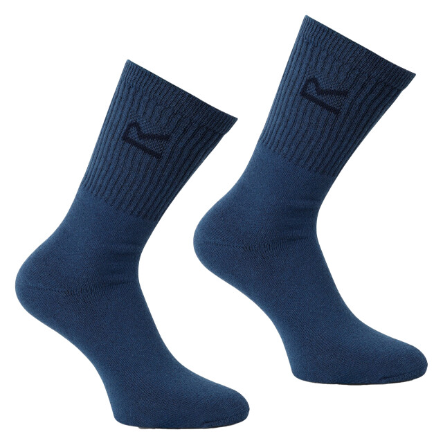Regatta Geweldige outdoors heren katoenen rich casual sokken (3 per verpakking) UTRG786_brownmarl large