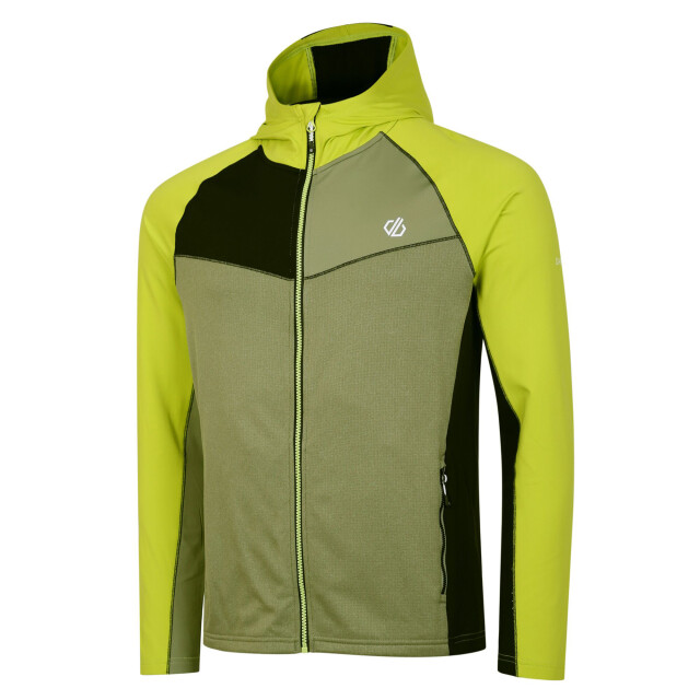 Dare2b Heren contend recycled fleece jas UTRG7475_oilgreengreenalgaeblack large