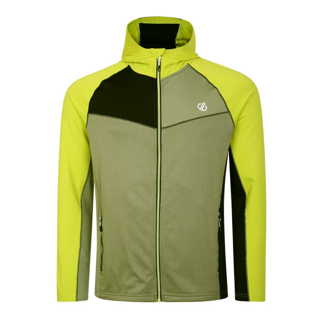 Dare2b Heren contend recycled fleece jas UTRG7475_oilgreengreenalgaeblack large