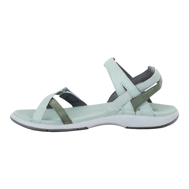Regatta Grote buiten vrouwen/dames lady santa cruz open teen sandalen UTRG996_glaciergreenfourleafclover large