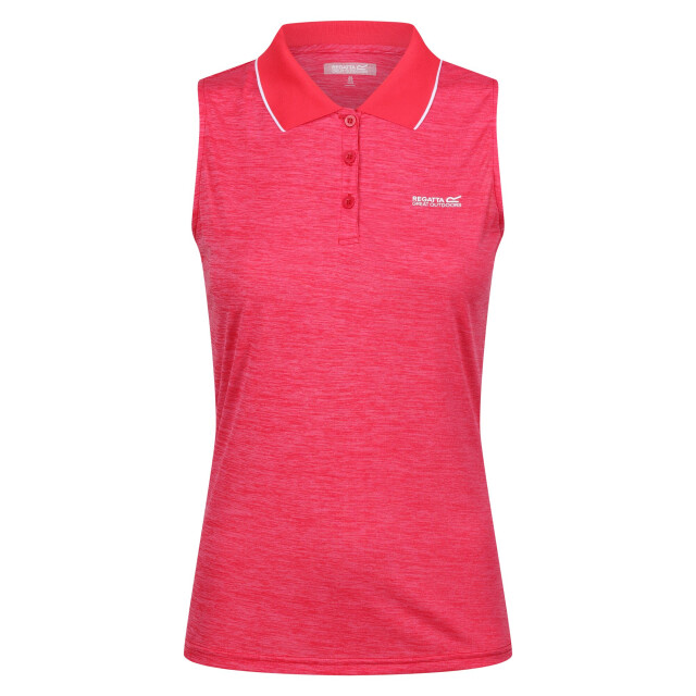 Regatta Dames tima ii mouwloos poloshirt UTRG6845_pinkpotionflamingopink large