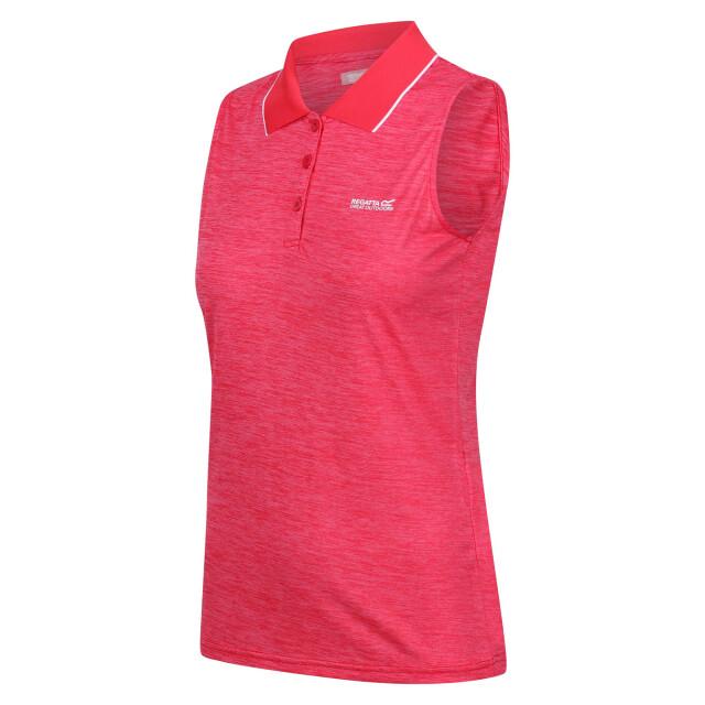 Regatta Dames tima ii mouwloos poloshirt UTRG6845_pinkpotionflamingopink large