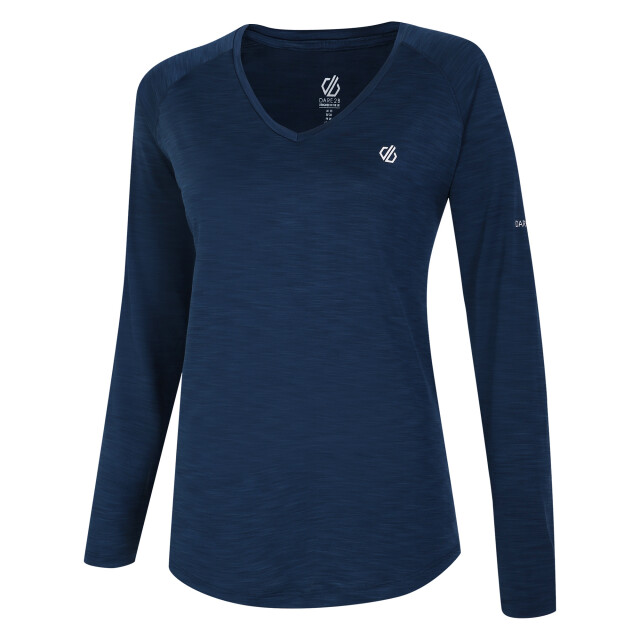 Dare2b Dames discern t-shirt met lange mouwen UTRG5037_moonlightdenim large