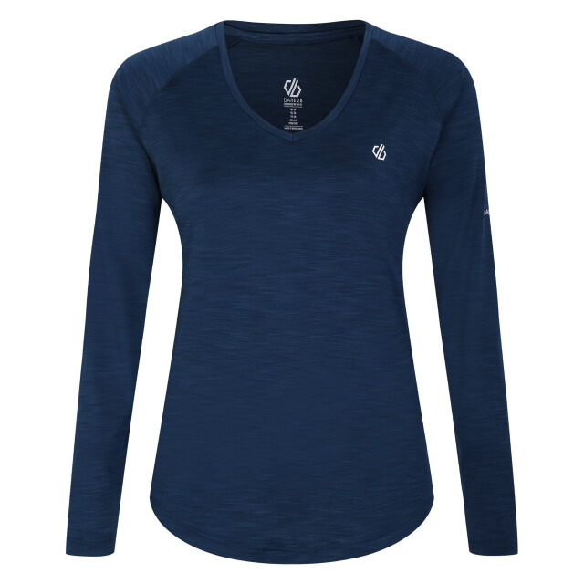 Dare2b Dames discern t-shirt met lange mouwen UTRG5037_moonlightdenim large