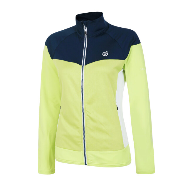 Dare2b Dames elation ii core stretch gerecycleerde fleece UTRG7065_sharpgreenmoonlightdenim large