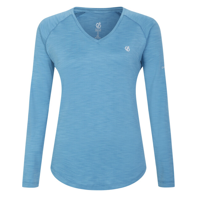 Dare2b Dames discern t-shirt met lange mouwen UTRG5037_niagarablue large