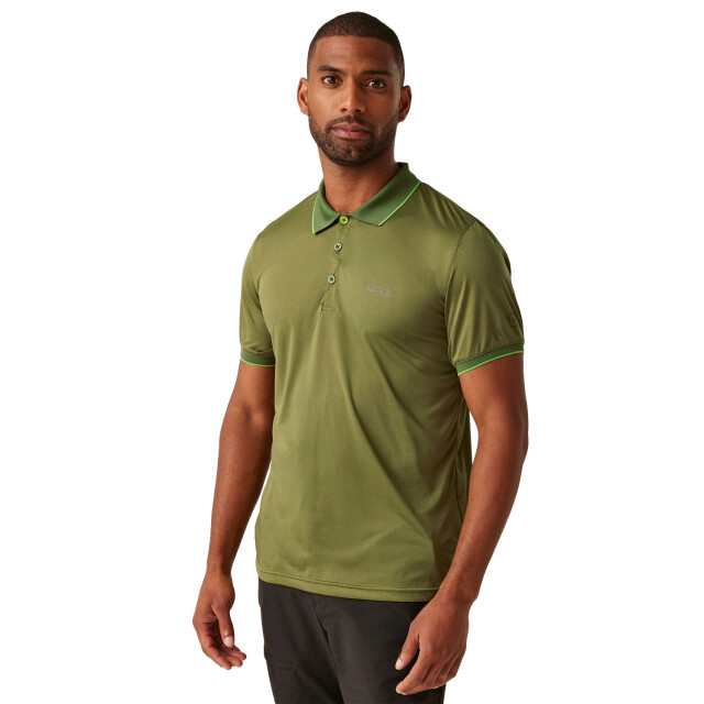 Regatta Heren remex ii polo shirt UTRG4217_nephritegreensolid large