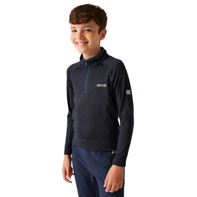 Regatta Kinderen/kinderen berley half zip top met lange mouwen UTRG4502_navy large