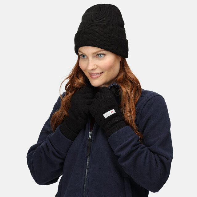 Regatta Regatta standout unisex axton cuffed beanie voor volwassenen UTRG2498_black large