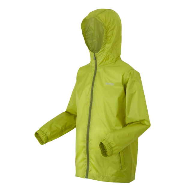 Regatta Groot buitenshuis kinderen/kinderen pakket it jasje iii waterdichte packaway zwart UTRG3209_grenoblegreen large