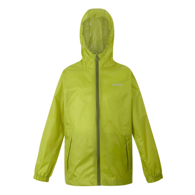 Regatta Groot buitenshuis kinderen/kinderen pakket it jasje iii waterdichte packaway zwart UTRG3209_grenoblegreen large