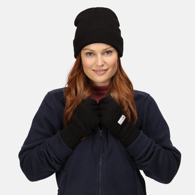Regatta Regatta standout unisex axton cuffed beanie voor volwassenen UTRG2498_black large