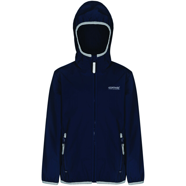 Regatta Groot buitenshuis kinderen/kinderen lever ii packaway rain jacket UTRG1885_navy large