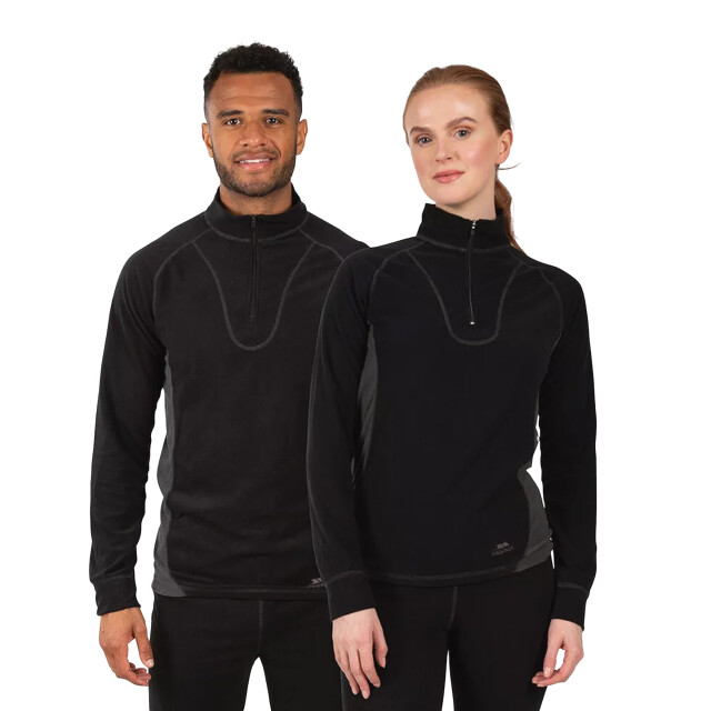 Trespass Unisex thriller thermische top en bodem set UTTP4555_black large