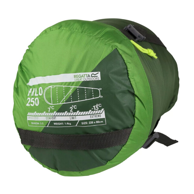 Regatta Hilo v2 250 mummieslaapzak UTRG8576_extremegreengreenpastures large