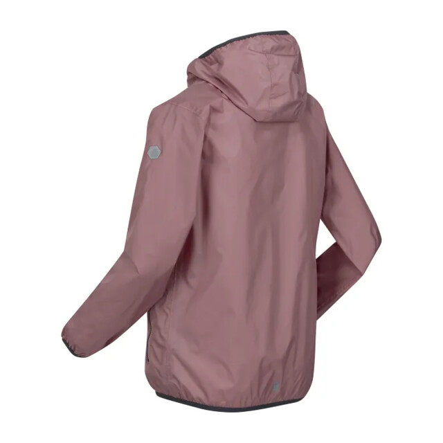 Regatta Groot buitenshuis kinderen/kinderen lever ii packaway rain jacket UTRG1885_duskyrose large