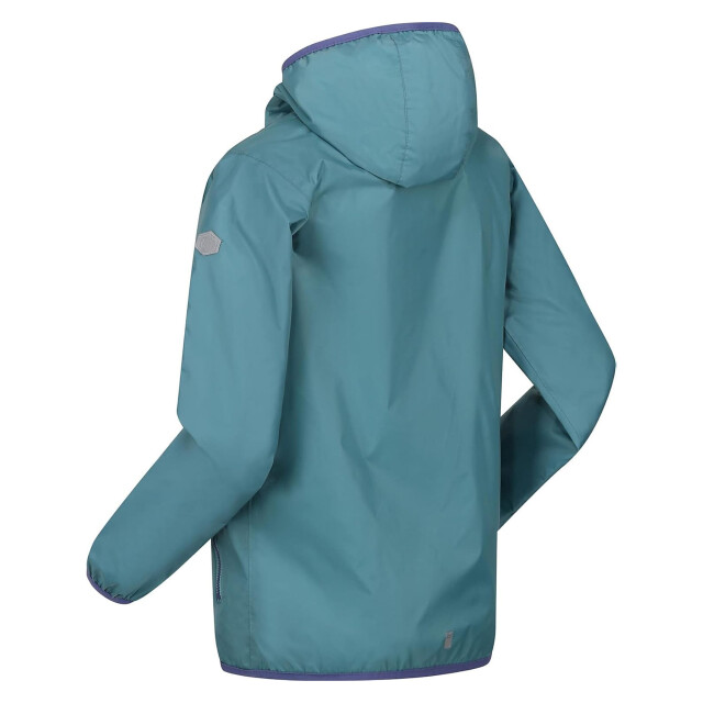 Regatta Groot buitenshuis kinderen/kinderen lever ii packaway rain jacket UTRG1885_bristolblue large