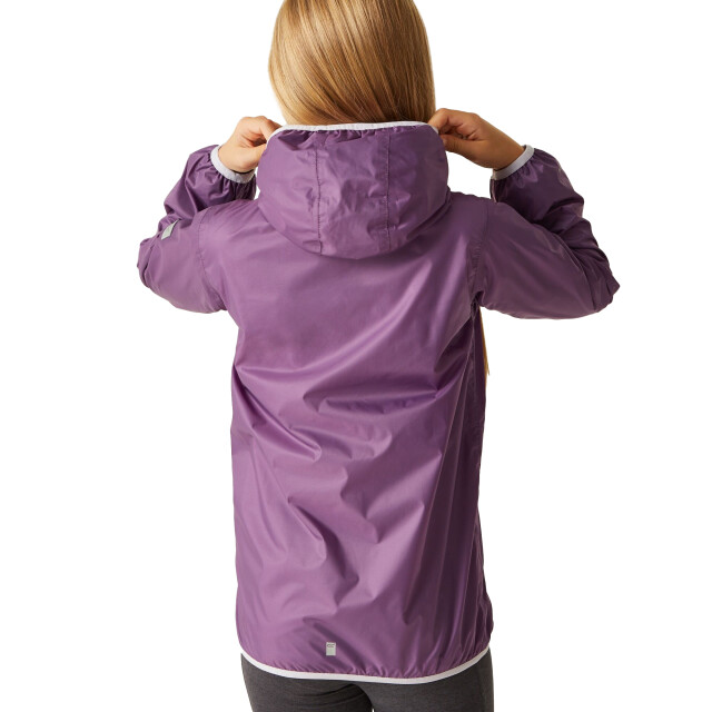 Regatta Groot buitenshuis kinderen/kinderen lever ii packaway rain jacket UTRG1885_sunsetpurple large
