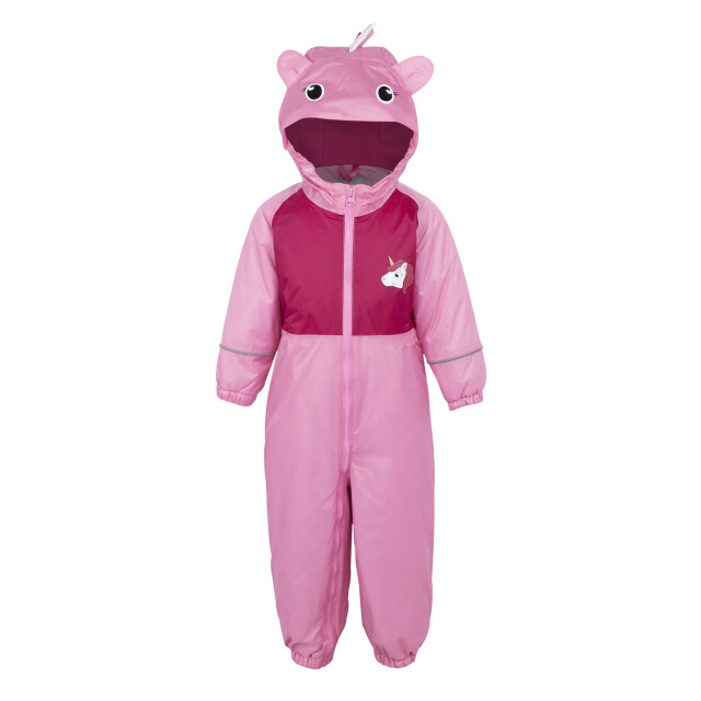 Regatta Kinderen/kinderen modderspel iii regenpak met kap UTRG3633_sweetpink large