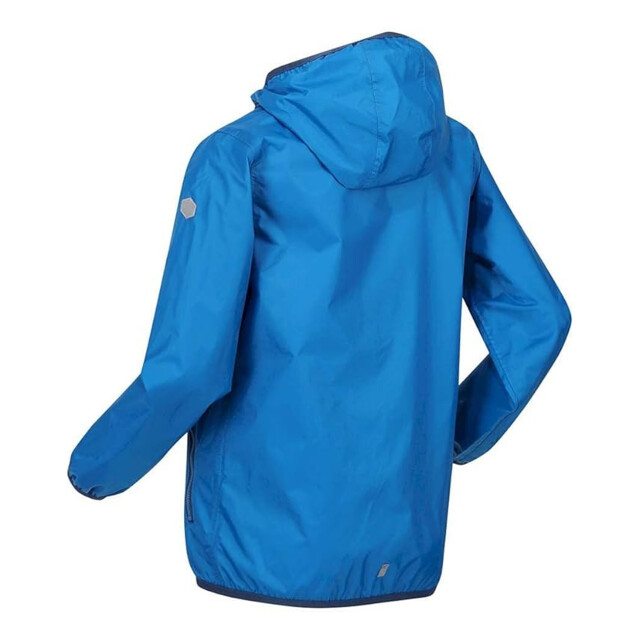 Regatta Groot buitenshuis kinderen/kinderen lever ii packaway rain jacket UTRG1885_indigoblue large
