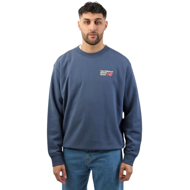 New Balance MT41547 Sweaters Blauw MT41547 large