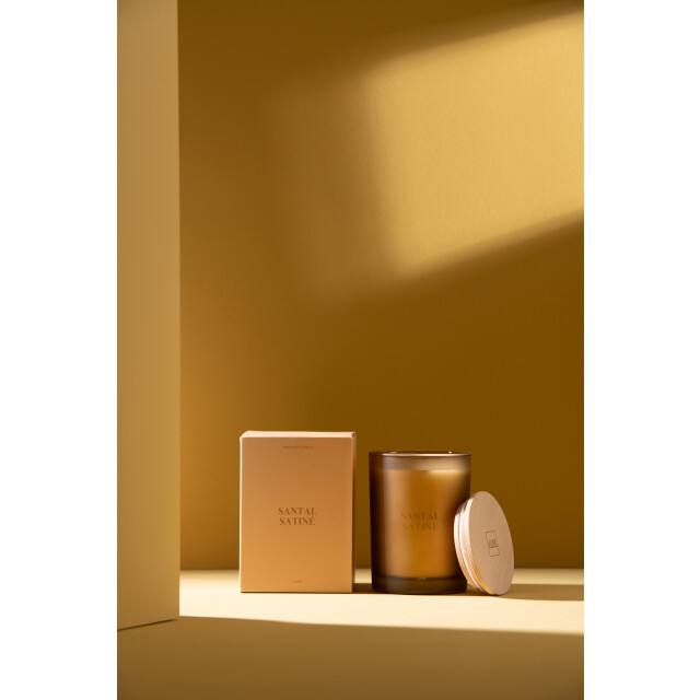 J-Line geurkaars accords essentiels santal satiné-38h 8.5x8.5x12.5cm 3066132 large