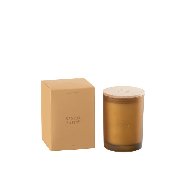 J-Line geurkaars accords essentiels santal satiné-38h 8.5x8.5x12.5cm 3066132 large