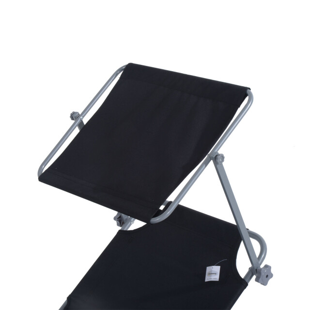 4goodz Ligbed opvouwbaar met zonnescherm inklapbaar 4 standen - 3079552 large