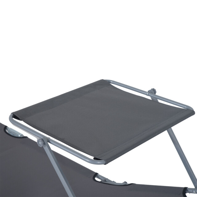 4goodz Ligbed opvouwbaar met zonnescherm inklapbaar 4 standen - 3079554 large