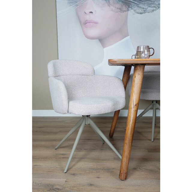 Home67 Eetkamerstoel chase bouclé - 3067959 large