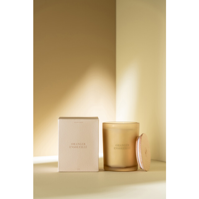 J-Line geurkaars accords essentiels oranger ensoleillé-52h 10.5x10.5x14cm 3065820 large