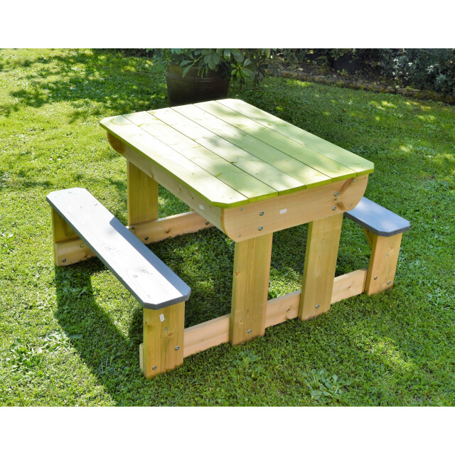 Wendi Toys Multifunctionele robuste picknicktafel voor kinderen met zandbak en waterbak - 3047869 large