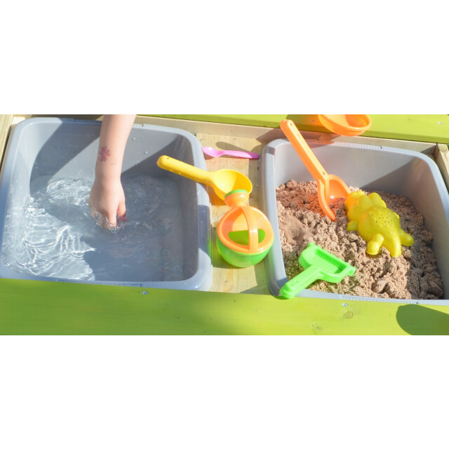 Wendi Toys Multifunctionele robuste picknicktafel voor kinderen met zandbak en waterbak - 3047869 large