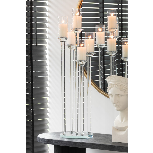 J-Line kaarshouder 5 groot glas 30x30x100cm 3065685 large