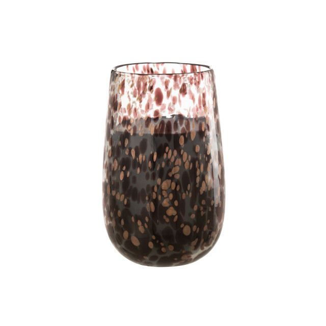 J-Line geurkaars mia zwart/mix glas large 20x20x32.5cm 3065885 large
