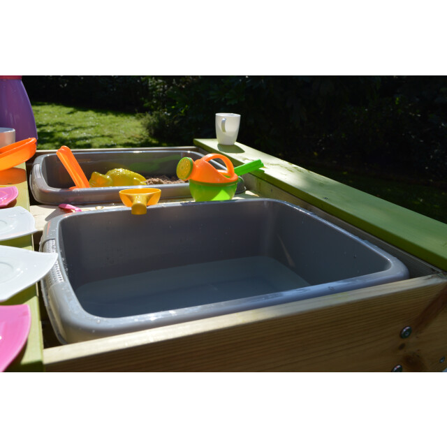 Wendi Toys Multifunctionele robuste picknicktafel voor kinderen met zandbak en waterbak - 3047869 large