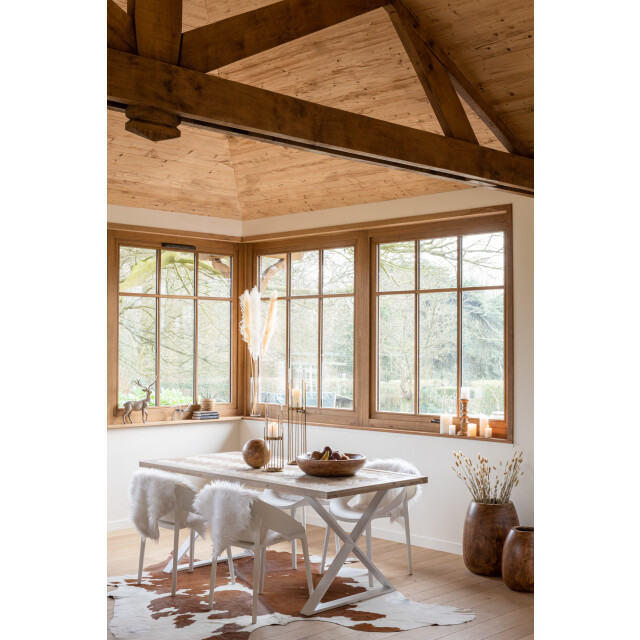 J-Line koeienvel leer /wit 3-4m² 230x240x2cm 3065646 large