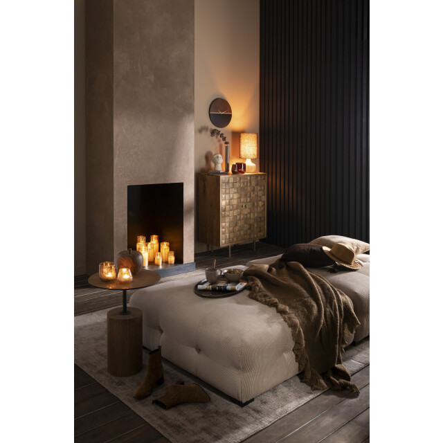 J-Line plaid franje polyester 180x130x2cm 3065843 large