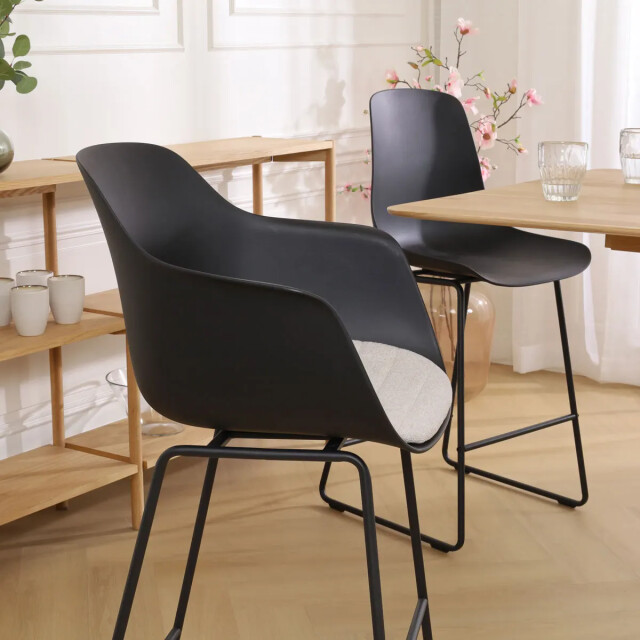 Nolon Nino-liz barkruk met beige zitkussen onderstel 75 cm 2180460 large