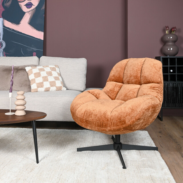 Home67 Fauteuil charlie oker 3067962 large