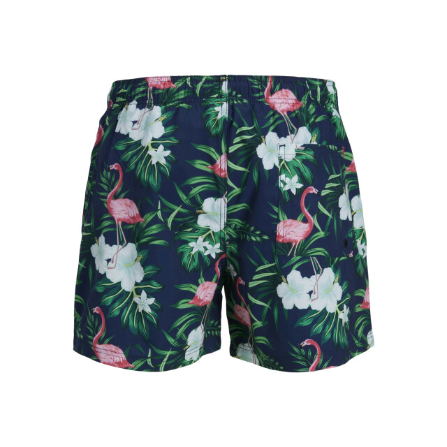 Jack & Jones Heren zwemshort jpstmaui flamingo print blauw 12272809 large