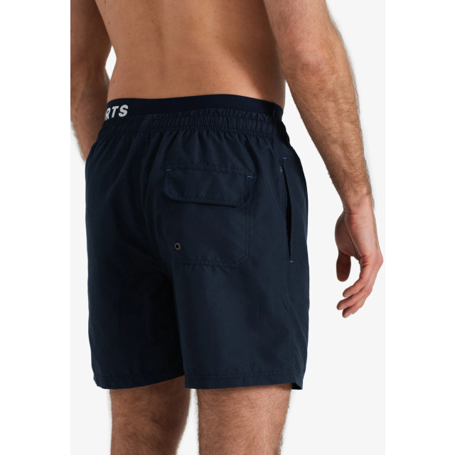 Happy Shorts Zwemshorts heren dubbele waistband effen navy HS-SW-669 large