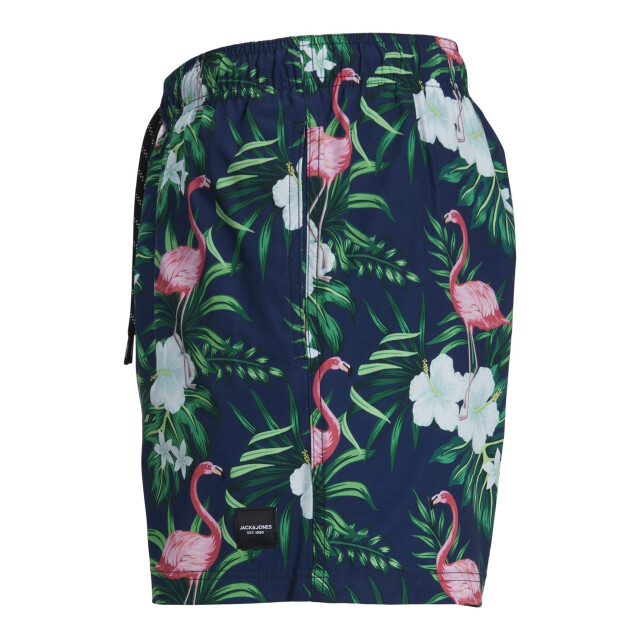 Jack & Jones Heren zwemshort jpstmaui flamingo print blauw 12272809 large