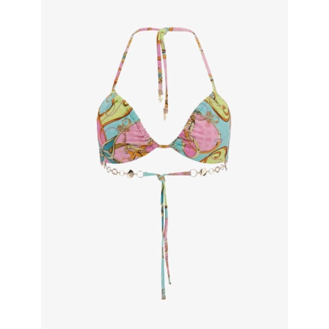 Guess Dames bikinitop triangle removable pads glam chains acqua E5GJ19-KCR12-P7WO large
