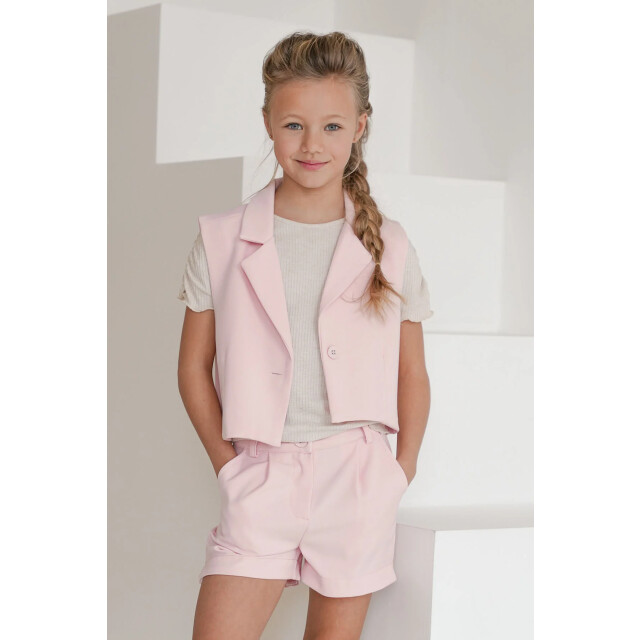 Like Flo Zomer gilet meisjes licht tweed demi F501-5314-201 large