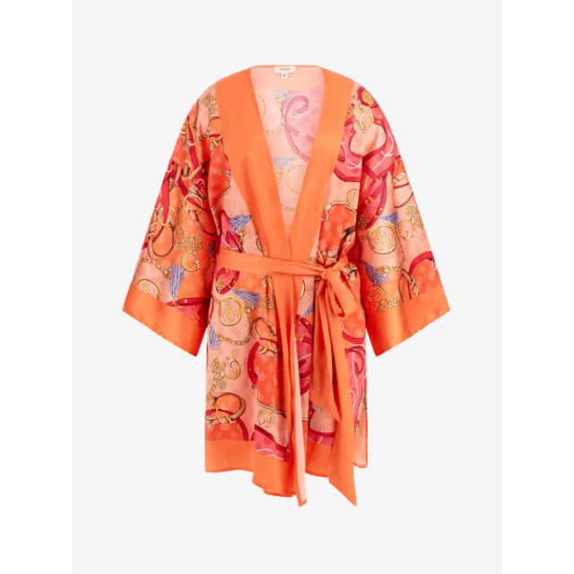 Guess Dames kimono glam chains orange E5GK09-WH4V0-P34K large