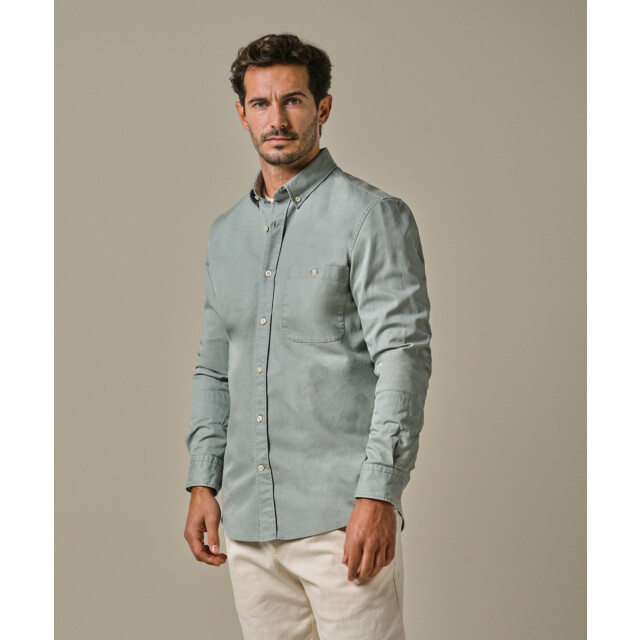 Profuomo shirt b.dwn rlxfit ppwh10044e z green 05631.369.0126 large